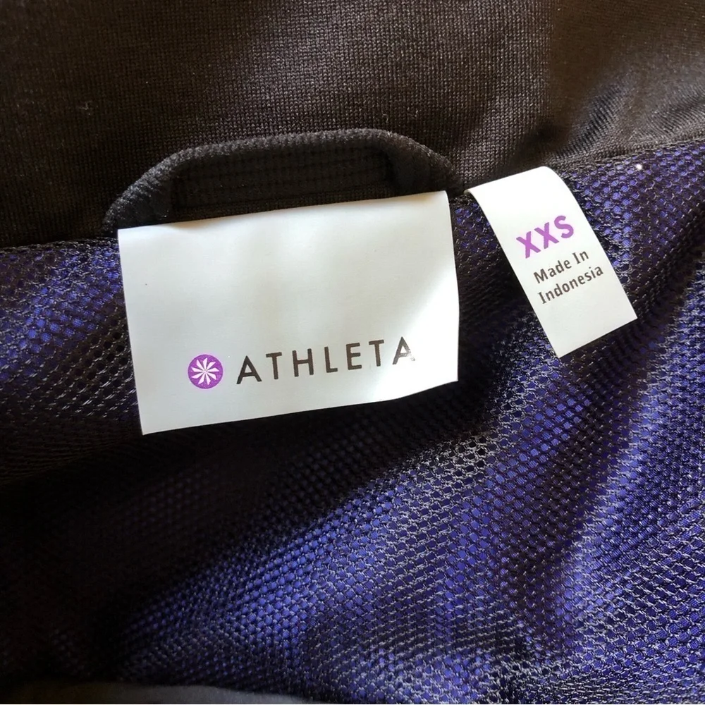 Athleta indigo zip up sprinter vest xxs